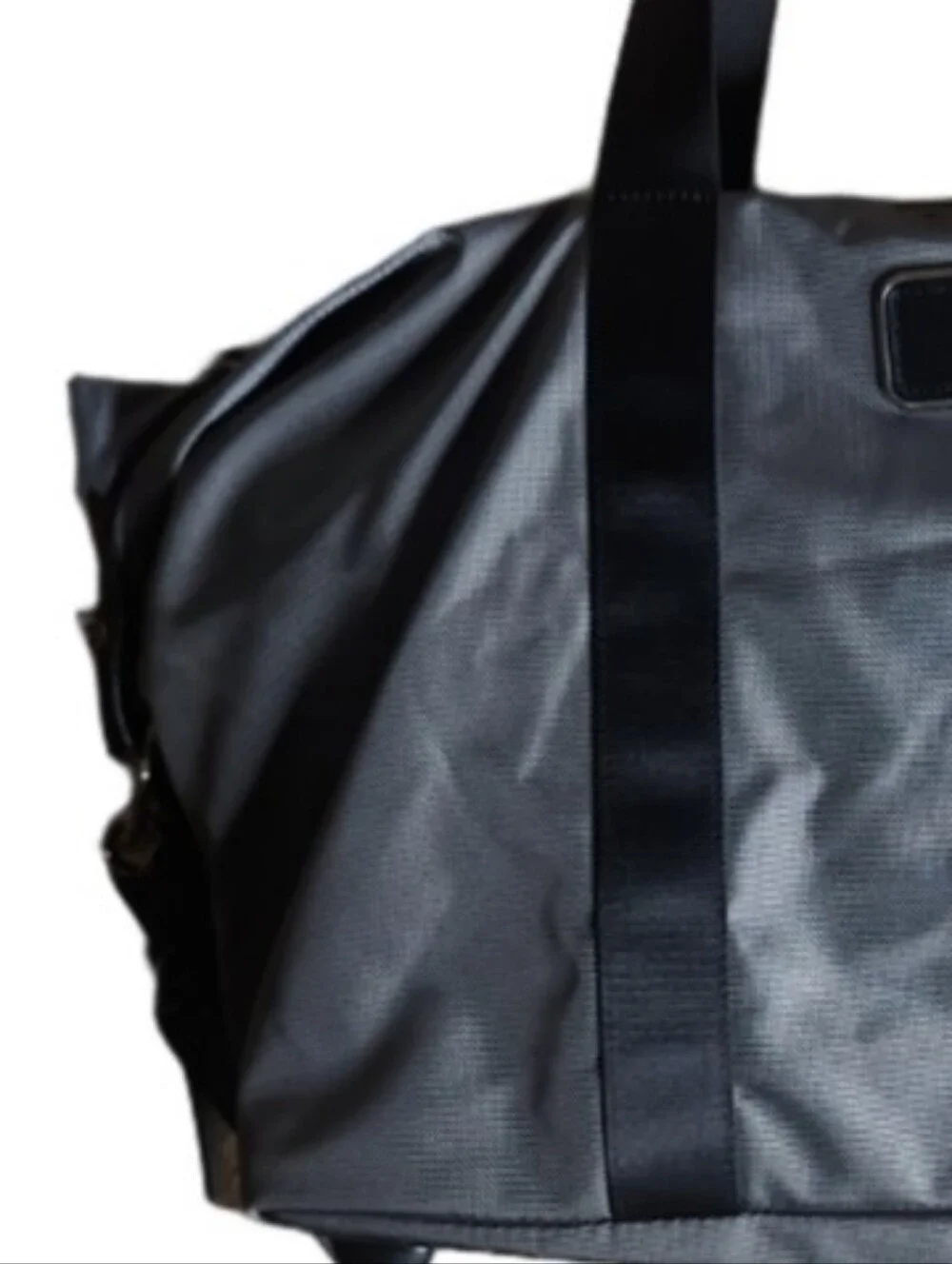 Tumi Alpha 2 Greny Small Nylon Duffel Bag with Black Straps
